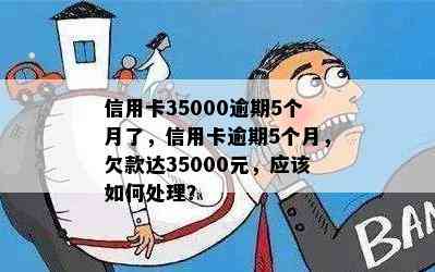 信用卡35000逾期5个月了，信用卡逾期5个月，欠款达35000元，应该如何处理？