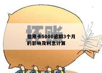 信用卡5000逾期3个月的影响及利息计算