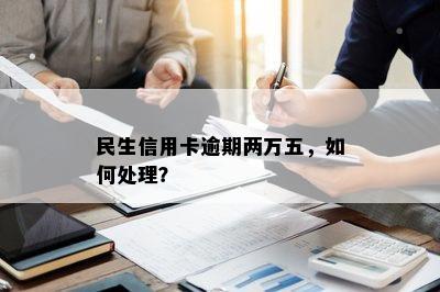 民生信用卡逾期两万五，如何处理？