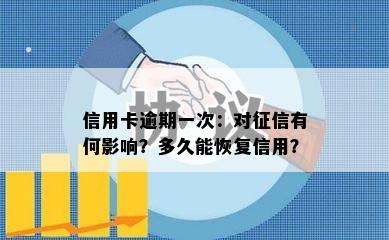 信用卡逾期一次：对有何影响？多久能恢复信用？