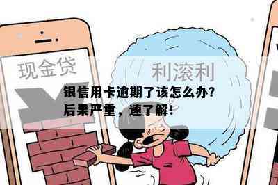 银信用卡逾期了该怎么办？后果严重，速了解！