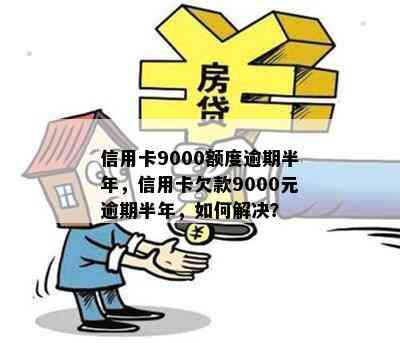 信用卡9000额度逾期半年，信用卡欠款9000元逾期半年，如何解决？