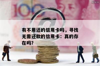 有不用还的信用卡吗，寻找无需还款的信用卡：真的存在吗？