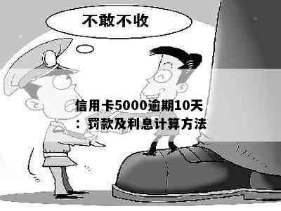 信用卡5000逾期10天：罚款及利息计算方法