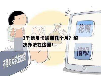 3千信用卡逾期几个月？解决办法在这里！