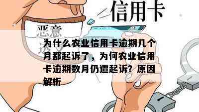 为什么农业信用卡逾期几个月都起诉了，为何农业信用卡逾期数月仍遭起诉？原因解析