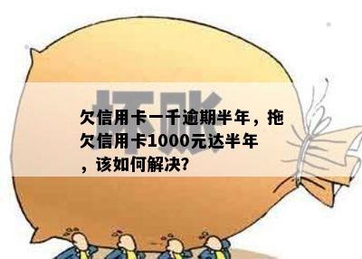 欠信用卡一千逾期半年，拖欠信用卡1000元达半年，该如何解决？