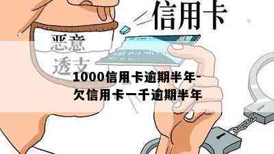 1000信用卡逾期半年-欠信用卡一千逾期半年