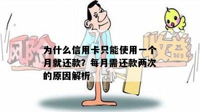 为什么信用卡只能使用一个月就还款？每月需还款两次的原因解析