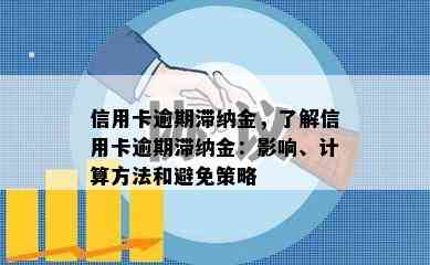 信用卡逾期滞纳金，了解信用卡逾期滞纳金：影响、计算方法和避免策略