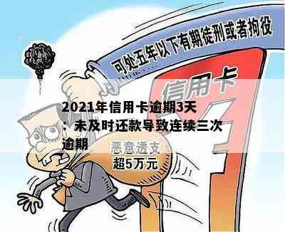 2021年信用卡逾期3天：未及时还款导致连续三次逾期