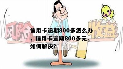 信用卡逾期800多怎么办，信用卡逾期800多元，如何解决？