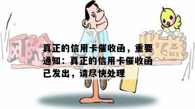 真正的信用卡函，重要通知：真正的信用卡函已发出，请尽快处理