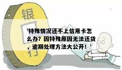 '特殊情况还不上信用卡怎么办？因特殊原因无法还贷，逾期处理方法大公开！'