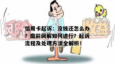 信用卡起诉：没钱还怎么办？庭前调解如何进行？起诉流程及处理方法全解析！