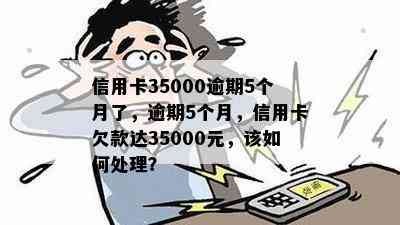 信用卡35000逾期5个月了，逾期5个月，信用卡欠款达35000元，该如何处理？