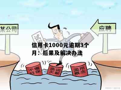 信用卡1000元逾期3个月：后果及解决办法