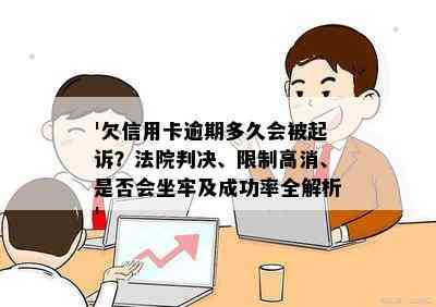 '欠信用卡逾期多久会被起诉？法院判决、限制高消、是否会坐牢及成功率全解析'