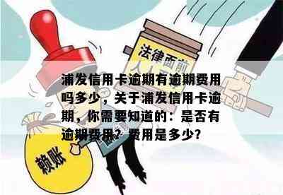 浦发信用卡逾期有逾期费用吗多少，关于浦发信用卡逾期，你需要知道的：是否有逾期费用？费用是多少？