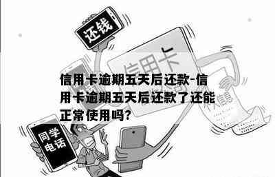 信用卡逾期五天后还款-信用卡逾期五天后还款了还能正常使用吗?