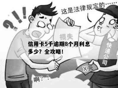 信用卡5千逾期8个月利息多少？全攻略！