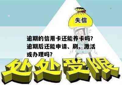 逾期的信用卡还能养卡吗？逾期后还能申请、刷、激活或办理吗？