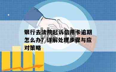 银行去法院起诉信用卡逾期怎么办？详解处理步骤与应对策略