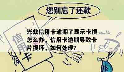 兴业信用卡逾期了显示卡损怎么办，信用卡逾期导致卡片损坏，如何处理？