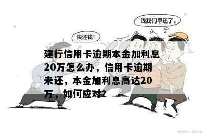 建行信用卡逾期本金加利息20万怎么办，信用卡逾期未还，本金加利息高达20万，如何应对？