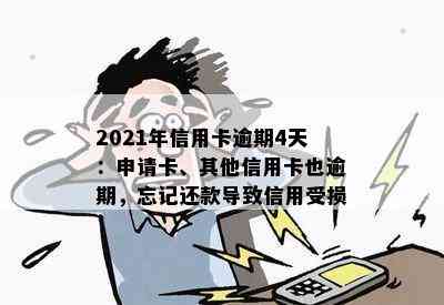 2021年信用卡逾期4天：申请卡、其他信用卡也逾期，忘记还款导致信用受损