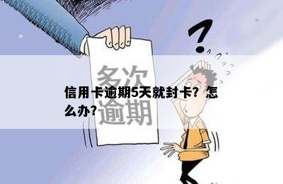 信用卡逾期5天就封卡？怎么办？