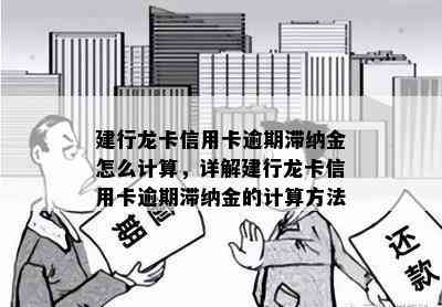 建行龙卡信用卡逾期滞纳金怎么计算，详解建行龙卡信用卡逾期滞纳金的计算方法