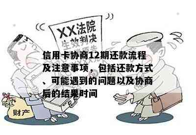 信用卡协商12期还款流程及注意事项，包括还款方式、可能遇到的问题以及协商后的结果时间