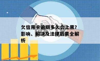 欠信用卡逾期多久会上黑？影响、解决及法律后果全解析