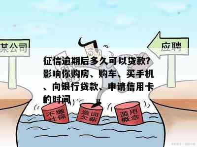 逾期后多久可以贷款？影响你购房、购车、买手机、向银行贷款、申请信用卡的时间