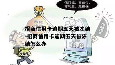 招商信用卡逾期五天被冻结-招商信用卡逾期五天被冻结怎么办