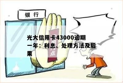 光大信用卡43000逾期一年：利息、处理方法及后果