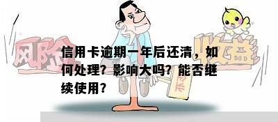 信用卡逾期一年后还清，如何处理？影响大吗？能否继续使用？