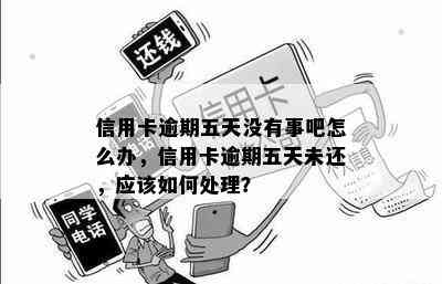 信用卡逾期五天没有事吧怎么办，信用卡逾期五天未还，应该如何处理？