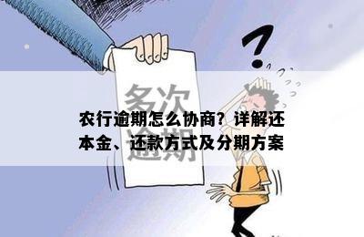 农行逾期怎么协商？详解还本金、还款方式及分期方案