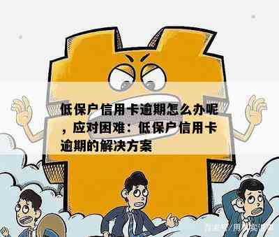 低保户信用卡逾期怎么办呢，应对困难：低保户信用卡逾期的解决方案