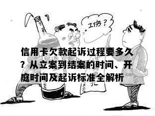 信用卡欠款起诉过程要多久？从立案到结案的时间、开庭时间及起诉标准全解析