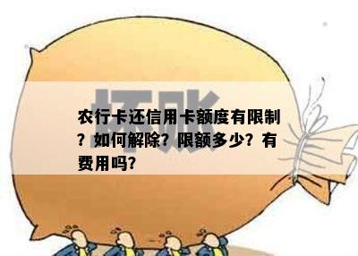 农行卡还信用卡额度有限制？如何解除？限额多少？有费用吗？