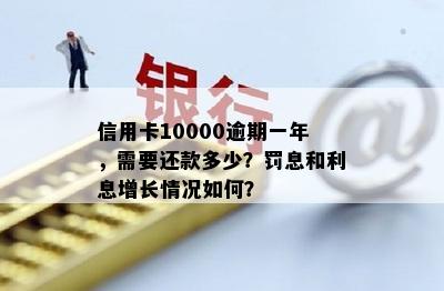 信用卡10000逾期一年，需要还款多少？罚息和利息增长情况如何？