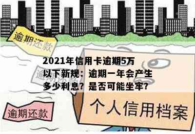 2021年信用卡逾期5万以下新规：逾期一年会产生多少利息？是否可能坐牢？