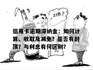 信用卡逾期滞纳金：如何计算、收取及减免？是否有封顶？与利息有何区别？