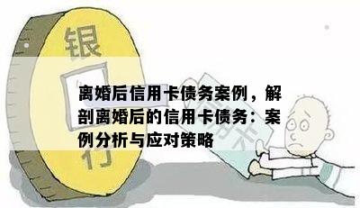 离婚后信用卡债务案例，解剖离婚后的信用卡债务：案例分析与应对策略