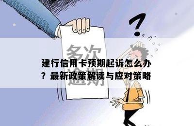 建行信用卡预期起诉怎么办？最新政策解读与应对策略