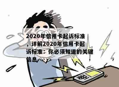 2020年信用卡起诉标准，详解2020年信用卡起诉标准：你必须知道的关键信息