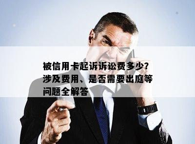 被信用卡起诉诉讼费多少？涉及费用、是否需要出庭等问题全解答